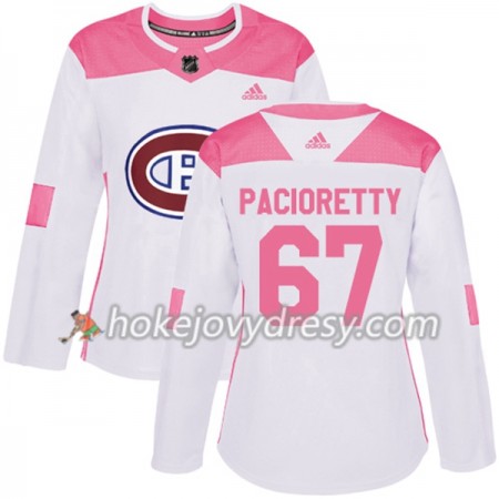Dámské Hokejový Dres Montreal Canadiens Max Pacioretty 67 Bílá 2017-2018 Adidas Růžová Fashion Authentic